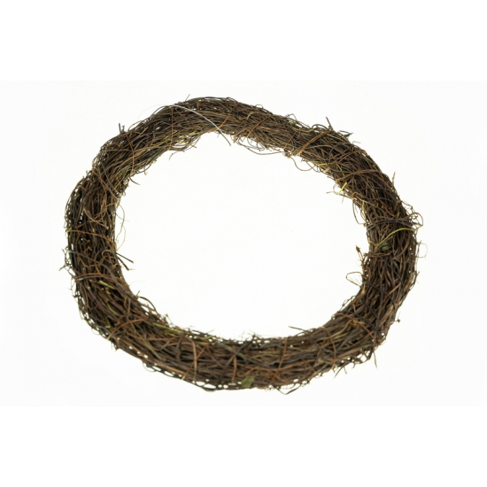 Koszorú alap rattan 30cm barna