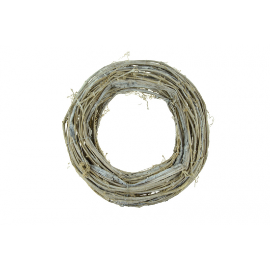 Koszorú rattan D20 fehér