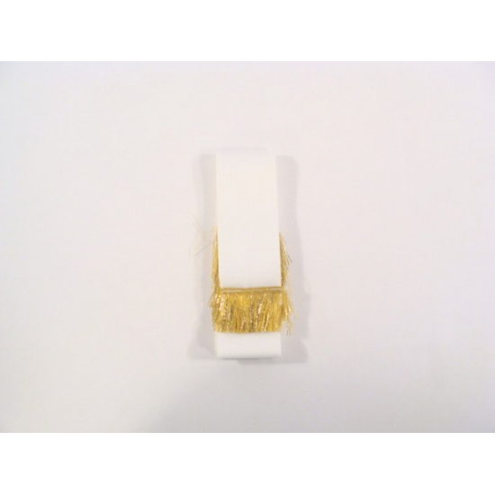 Koszorúszalag fehér/arany 6/150 cm s/10