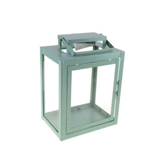 Lámpás fém 18*13*25cm menta