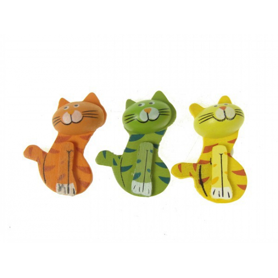 Figura macska 4cm s/12 több szín