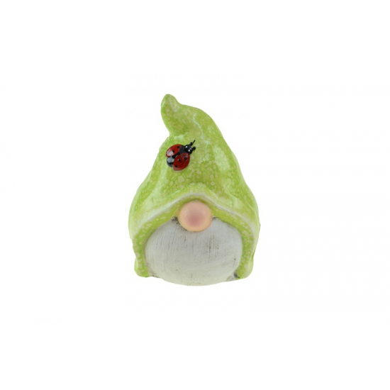 Figura manó kerámia 12,5*9,5cm zöld