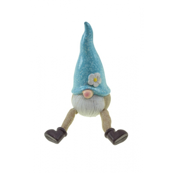 Figura manó kerámia 22cm lógólábú kék