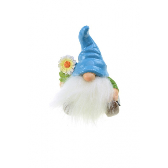 Manó poly 10,2cm ülő kék