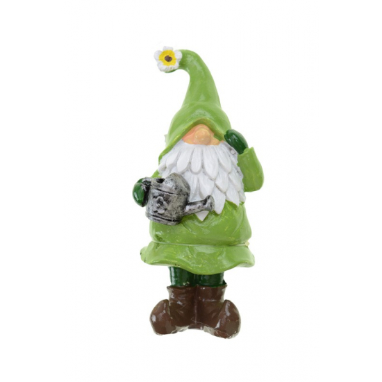 Figura manó poly 11,9cm kannával zöld