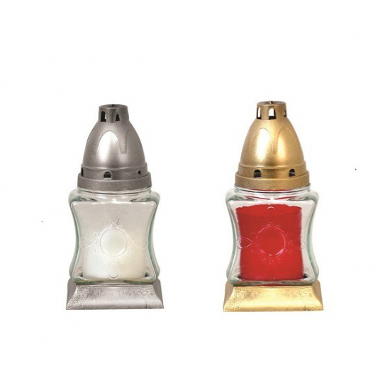 Mécses üveg 16,5cm 242CS2555 többszín