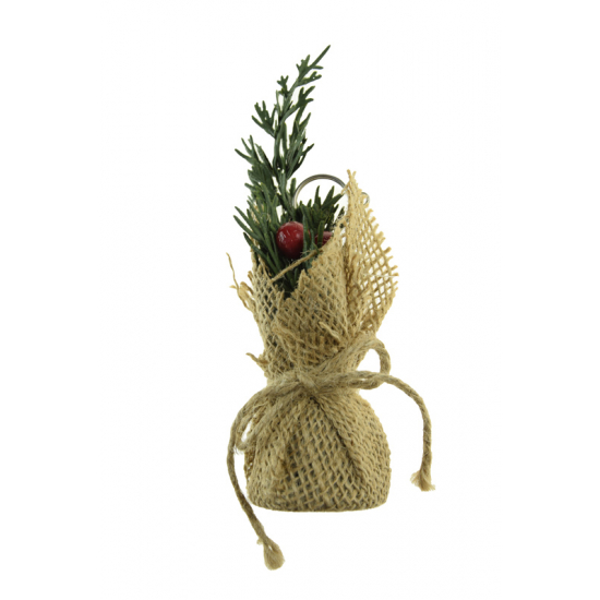 Műfenyő dekor 7*7*17cm zöld