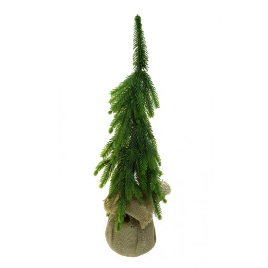 Műfenyő zsákban 63cm zöld
