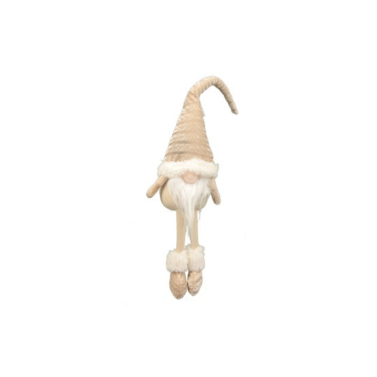 Figura orrmanó textil lógólábú 65cm bézs