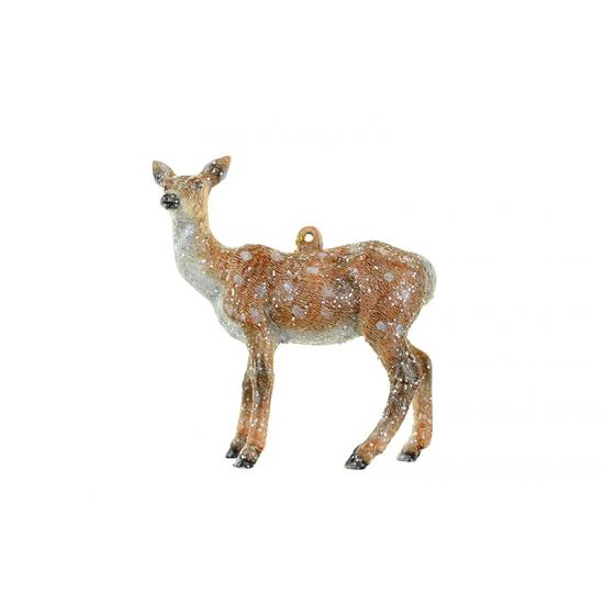 Figura Őz plasztik akasztós 10cm natúr