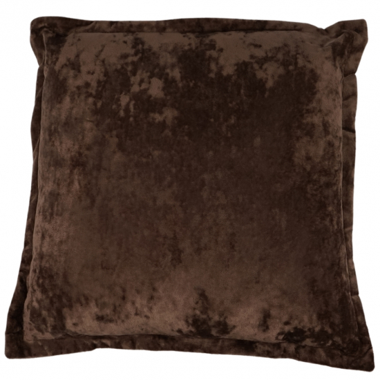 Párna textil 45x45xm sötét barna