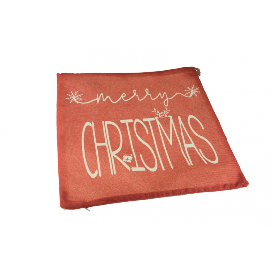 Párnahuzat textil christmas 40*40cm piros