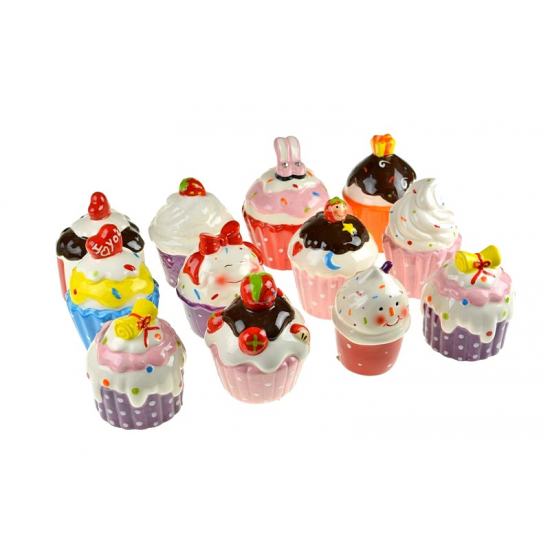 Persely muffin kerámia 11,5*6cm többféle