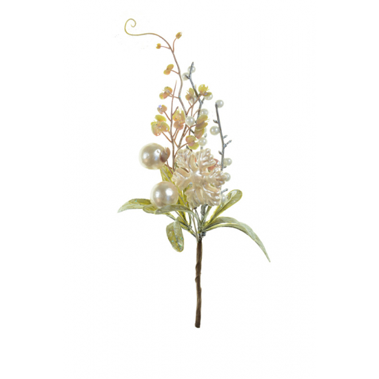 Pick ág bogyós 27CM bézs/zöld