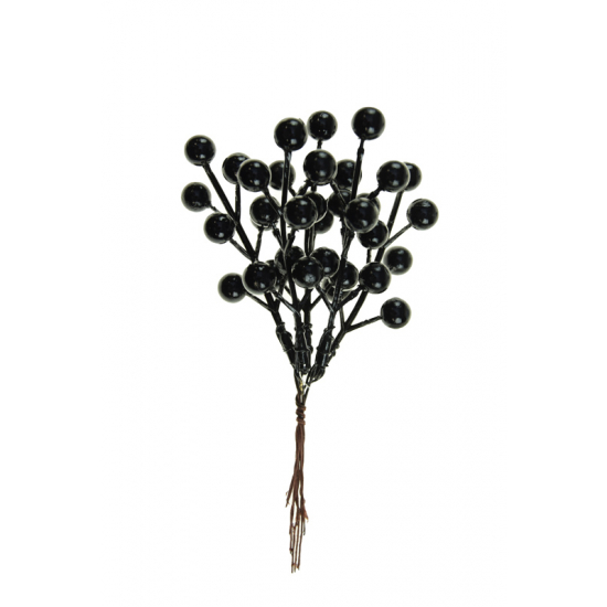 Pick bogyós ág 17cm fekete