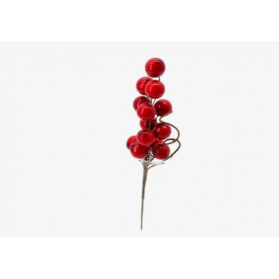 Pick bogyós ág 25cm piros