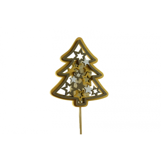 Pick fenyő fa 8.5*7.2cm+50cm barna