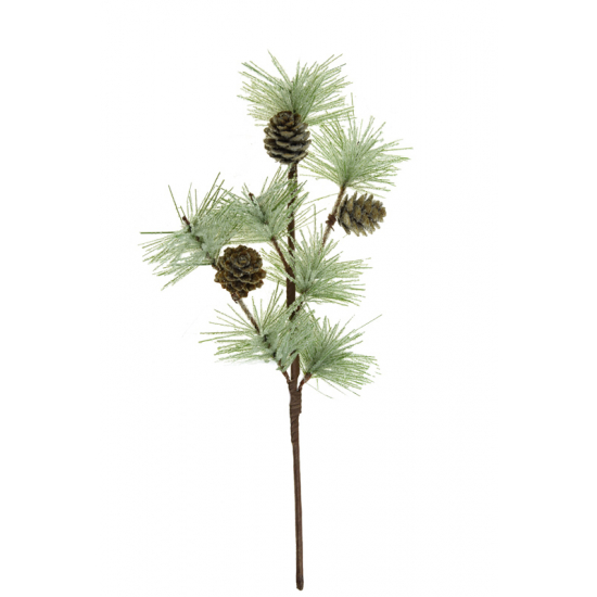 Pick fenyőág 32cm tobozzal barna/zöld