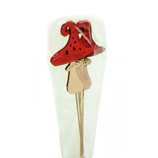 Pick gomba fa 12*7,5*0,3cm s/5 piros