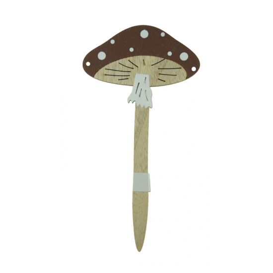 Pick gomba fa 15cm barna