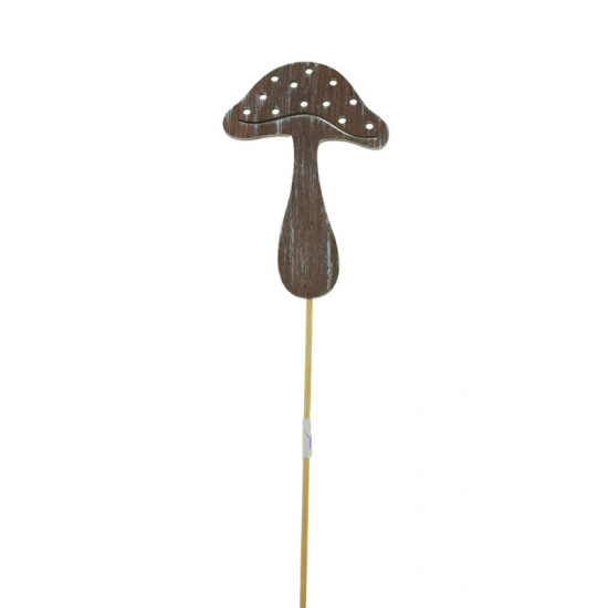 Pick gomba fa 7*20cm barna