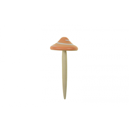 Figura gomba fa leszúrható 9.5*4.2*4.2cm barack