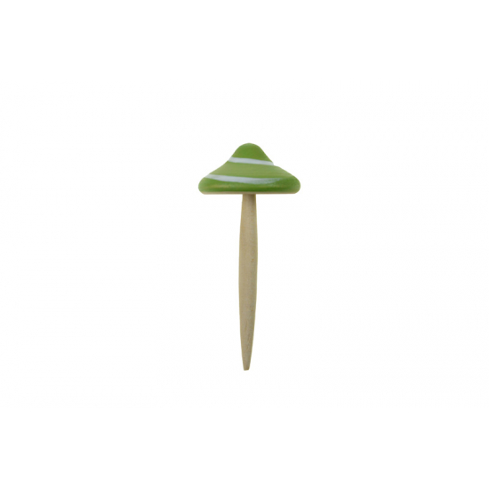 Figura gomba fa leszúrható 9.5*4.2*4.2cm zöld