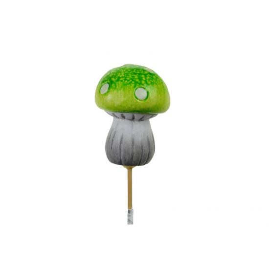 Figura gomba kerámia leszúrható 5.3*5*7cm zöld