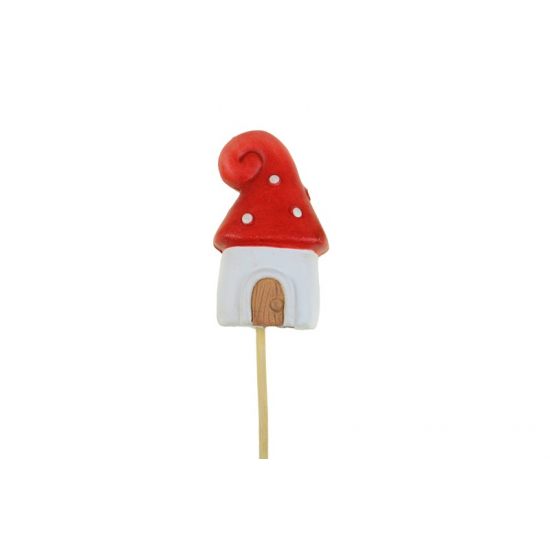 Pick ház kerámia 4.9*3.6*6cm piros