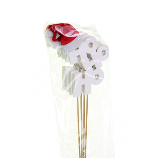 Pick hohoho felirat fa 10*9*0,6cm s/4 fehér