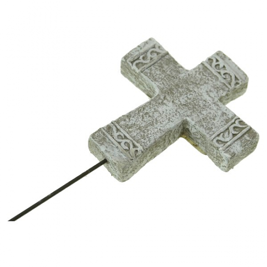 Pick kereszt kő 8,7*1,5*19,5cm mosott szürke
