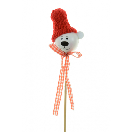Pick maci fej 7*20cm sapival piros