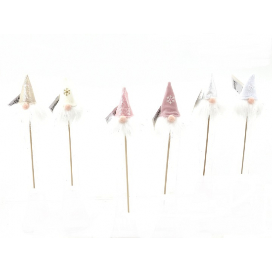 Pick mikulás 7CM 2féle fehér/arany