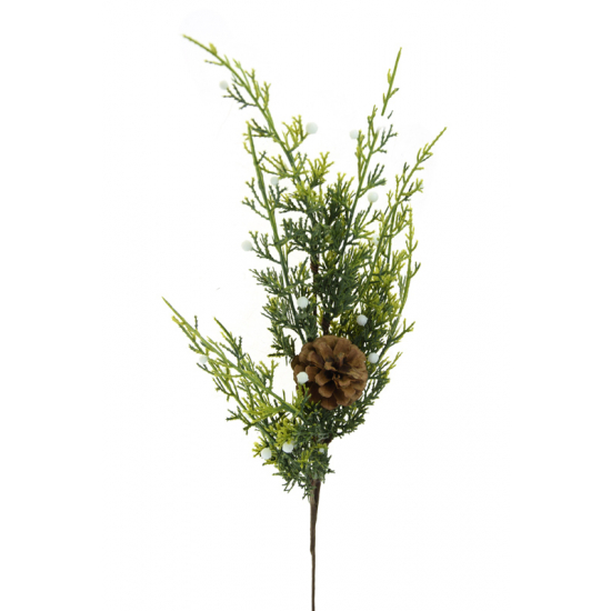Pick műfenyő ág 64cm tobozzal zöld