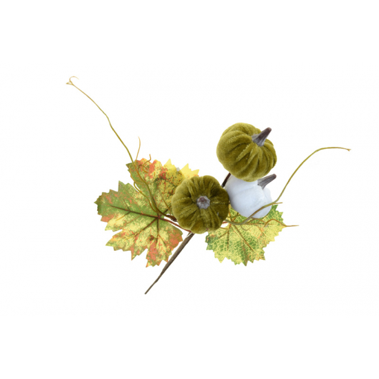 Pick őszi ág 28cm tökökkel zöld