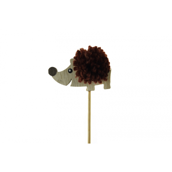 Pick süni fa 6.5*3cm+50cm barna