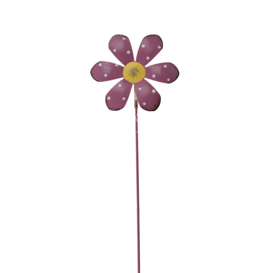Pick virág fém 6.5*25*0CM pink