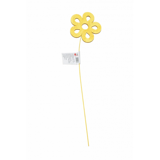 Pick virágfej fa 8cm sárga