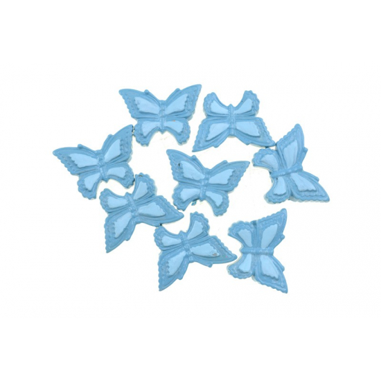 Pillangó poly 3cm s/8 kék