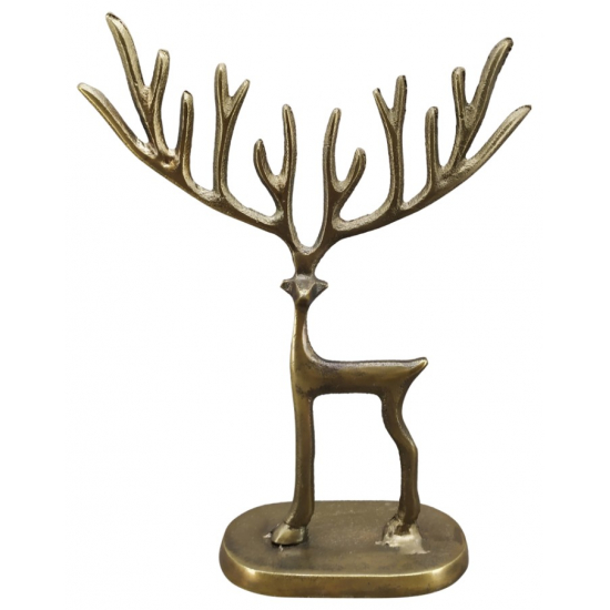 Rénszarvas aluminium 18x6x21 cm arany