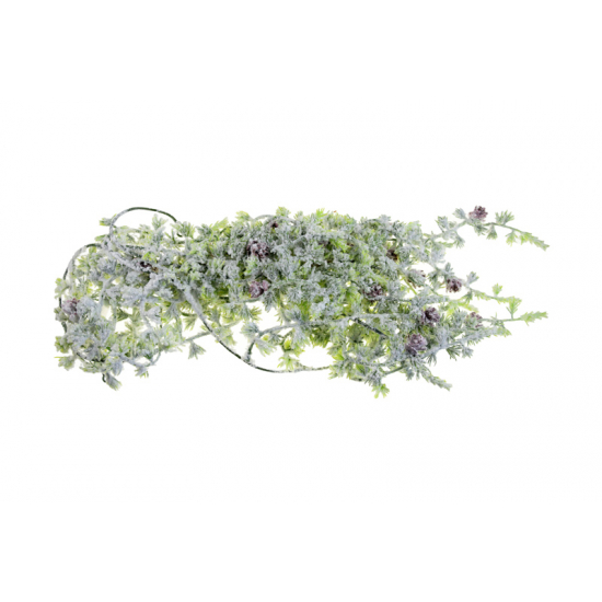 Selyemvirág 1,8cm havas zöld