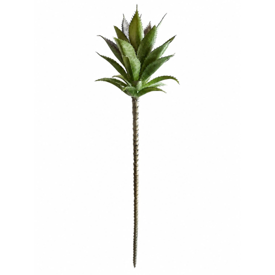 Selyemvirág aloe 46cm zöld/lila