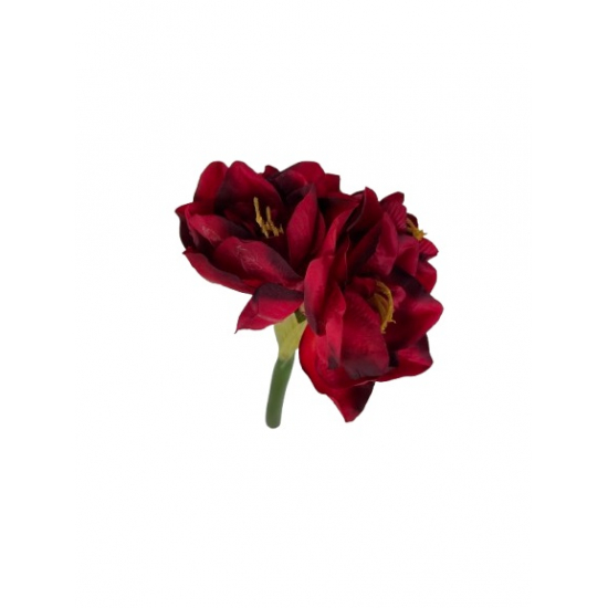 Selyemvirág amarilis 59cm bordó