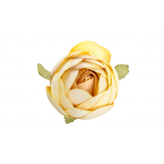Selyemvirág boglárkafej 6cm s/12 sárga
