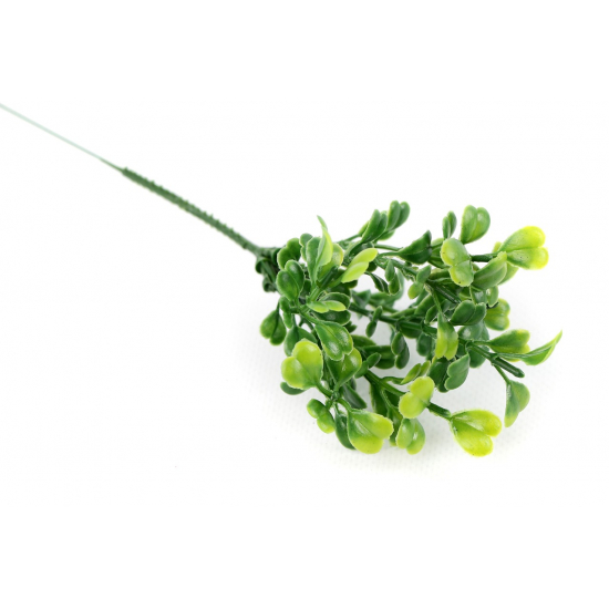 Selyemvirág buxus csokor 20cm s/6 zöld
