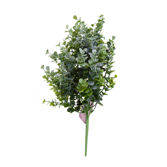 Selyemvirág buxus csokor 36cm fehér