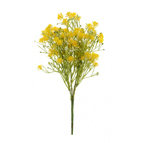 Selyemvirág csokor 37cm sárga