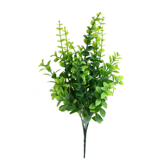 Selyemvirág csokor eukaliptusz 40cm v.zöld