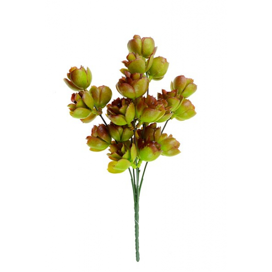 Selyemvirág csokor kávé 31cm