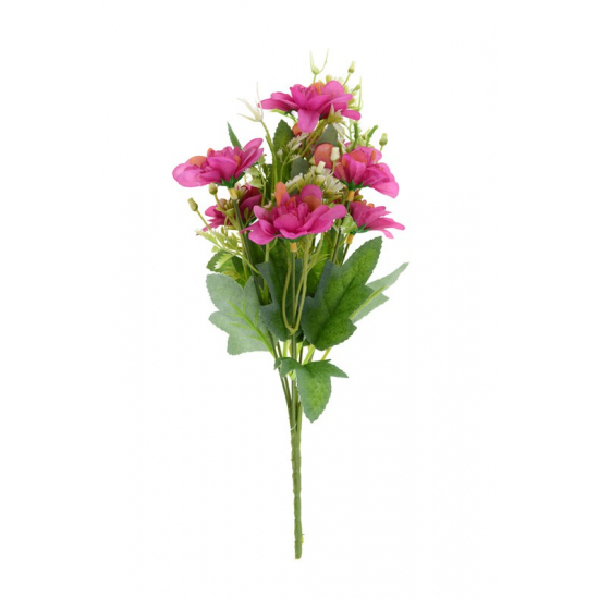 Selyemvirág dália 30 cm mini virággokkal pink